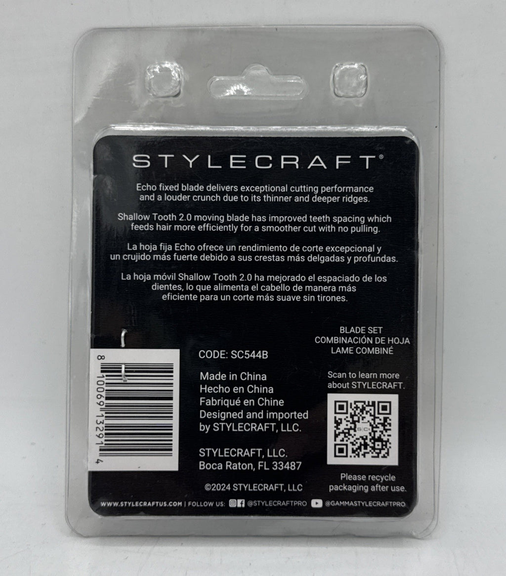 StyleCraft Echo DLC Fixed Blade Knife with Shallow Tooth Cutter Set SC544B