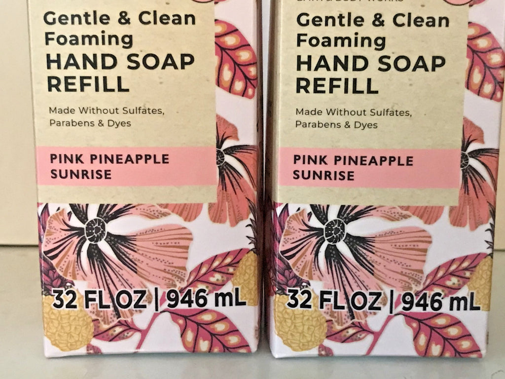 Pink Pineapple Sunrise Foam Hand Soap Refill Cartons - 32 oz, 2 Pack