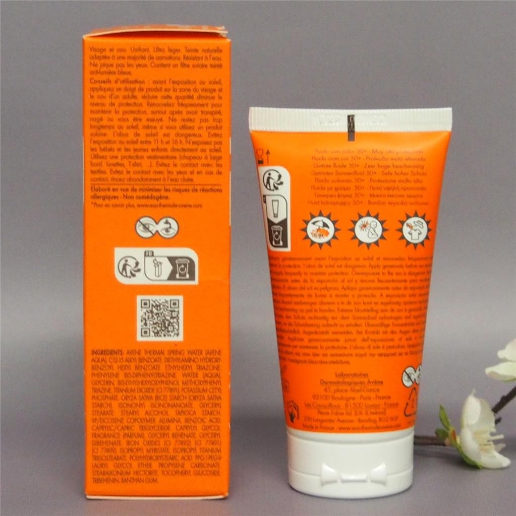 Avene Tinted SPF50+ Ultra-Light Sunscreen for Sensitive Skin 50ml