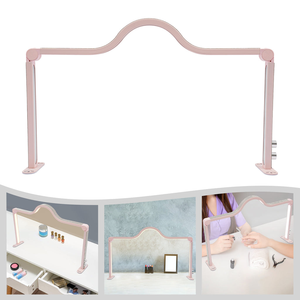 Dimmable Nail Tech Lamp for Desk | Manicure & Lash Light with 48W LED, 3 Modes, Adjustable Color Temperature