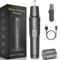 USB Rechargeable Nose & Ear Hair Trimmer - Painless, Compact, Quiet, Portable