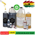 Scented Liquid African Black Soap for Face & Body - Organic & Natural