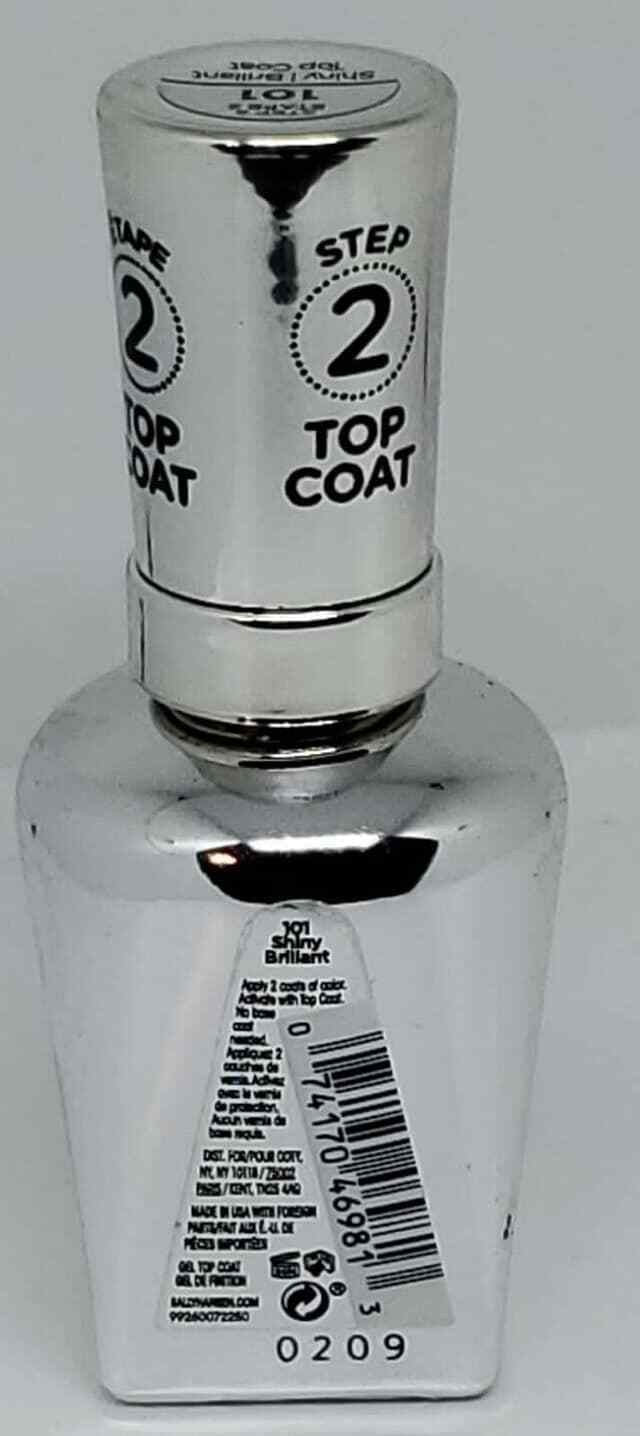 Sally Hansen Color Therapy Nail Polish Top Coat - Shiny Brillant, Nourishing & Moisturizing