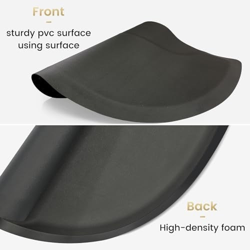 Anti-Fatigue Salon Mat 35.8x27.9 Inches Floor Cushion for Hair Styling - Black