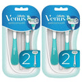 Gillette Venus Extra Smooth Sensitive Women's Disposable Razors 4 Count