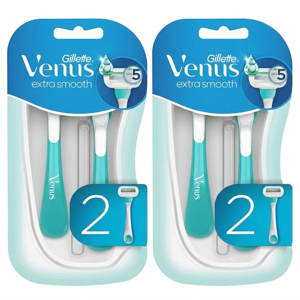 Gillette Venus Extra Smooth Sensitive Women's Disposable Razors 4 Count