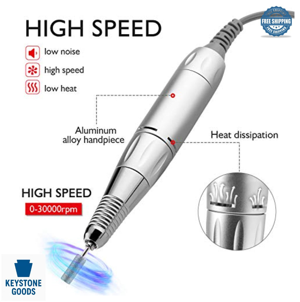 Cordless Nail Drill Machine 30000 RPM for Acrylic Nails & Manicure