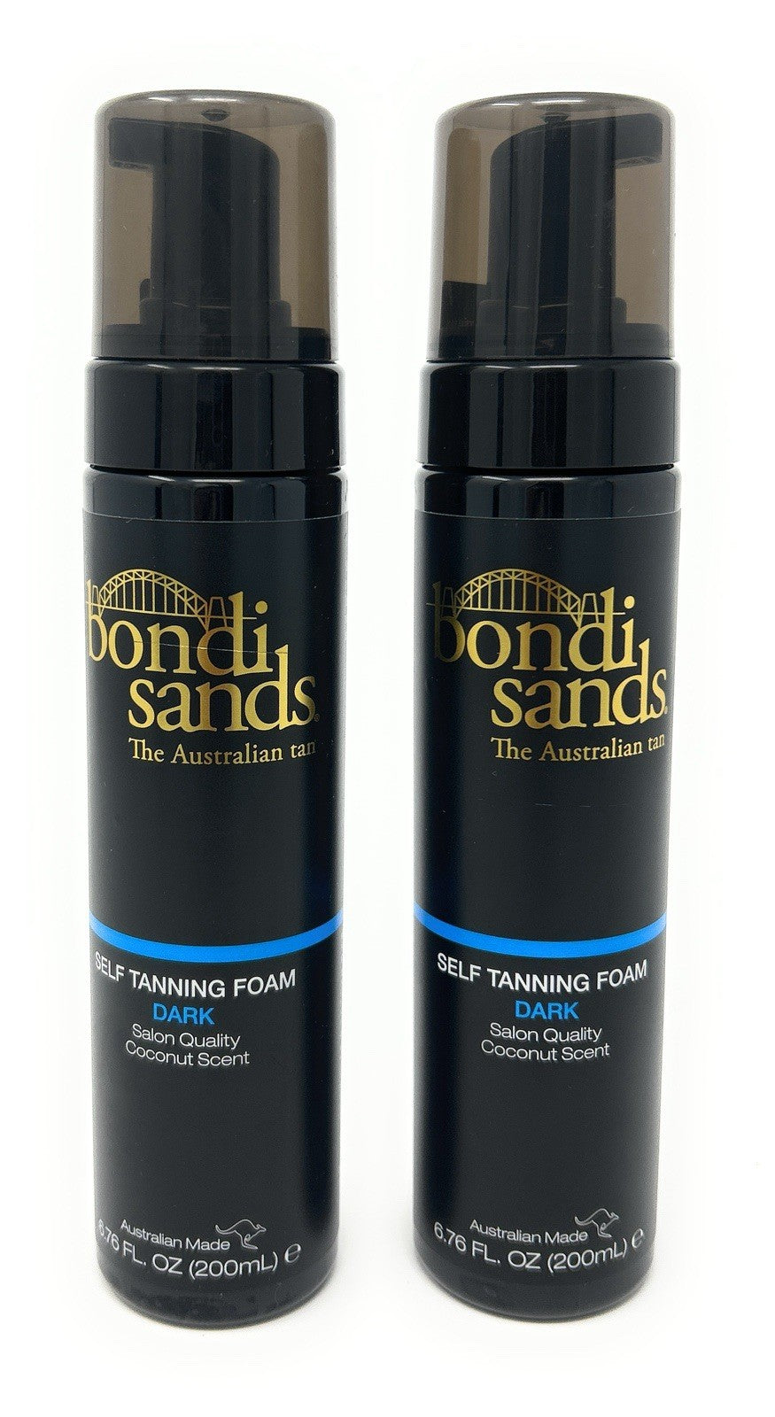 Self Tanning Foam DARK with Coconut Scent - 2 Pack, 6.76Oz