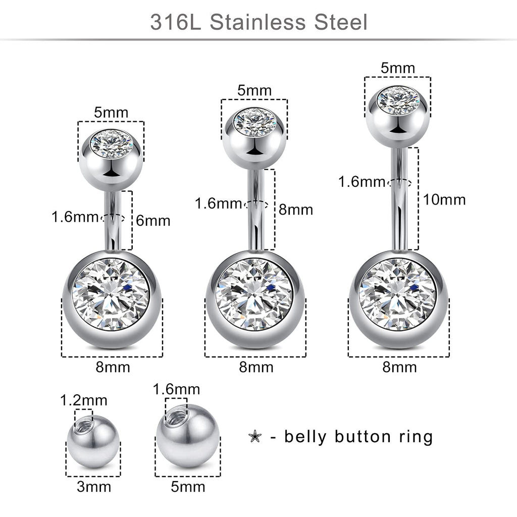 75Pcs Mixed-Size Piercing Kit Set 316L Stainless Steel Needles & Tools