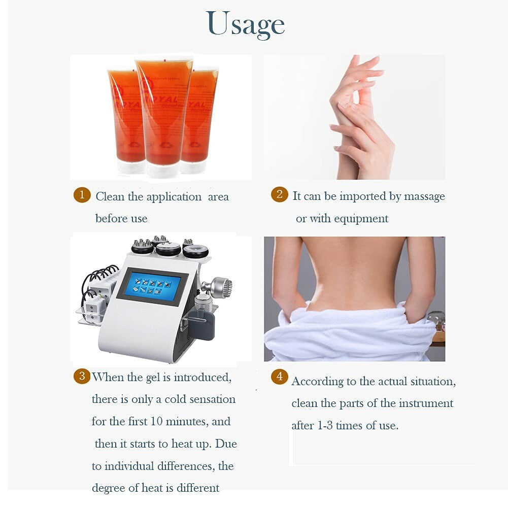Fat Burning Gel Conductive Gel for Body Sculpture & Weight Loss Machines
