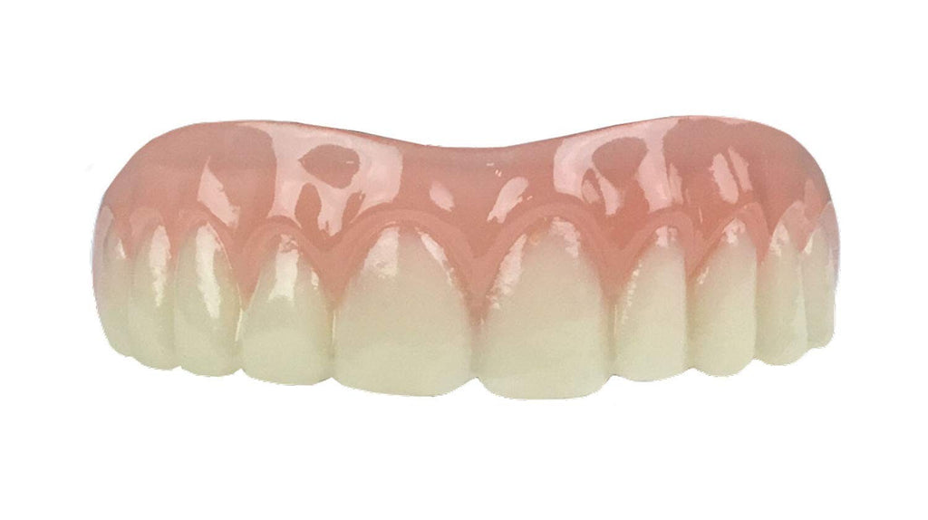 Custom Cosmetic Upper Teeth Set - Stain-Resistant, Home Fitting Included