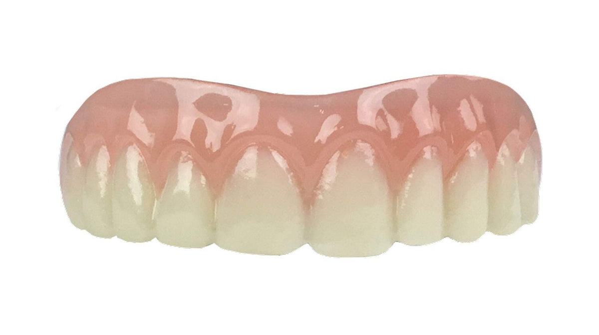 Custom Cosmetic Upper Teeth Set - Stain-Resistant, Home Fitting Included