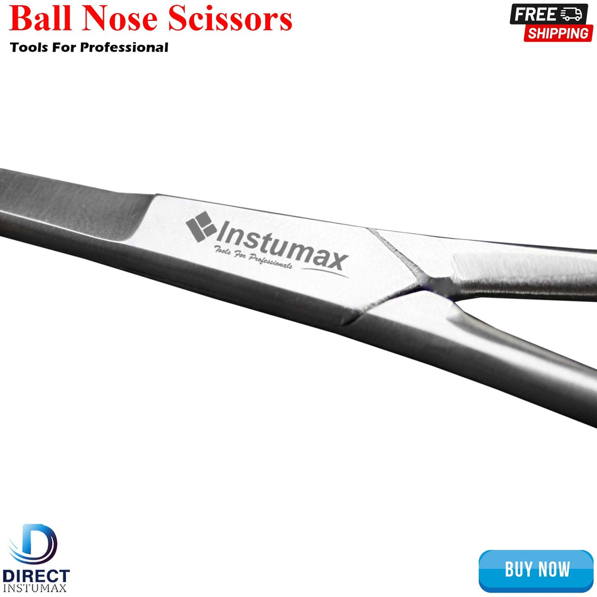 Grooming Ear & Nose Hair Trimmer Scissors with Rounded Tips