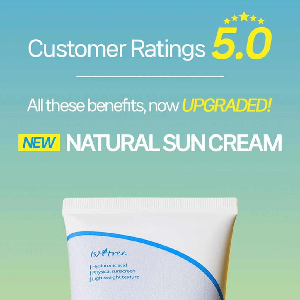 ISNTREE Hyaluronic Acid Sun Cream SPF50+ PA++++ 50ml Hydrating Physical Sunscreen