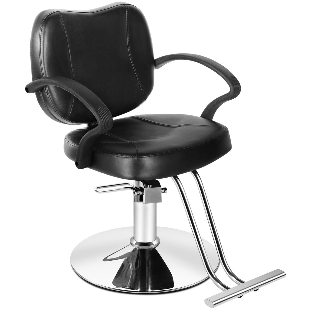 Black Hydraulic Barber Chair for Salon Spa Tattoo Hair Styling Equipment