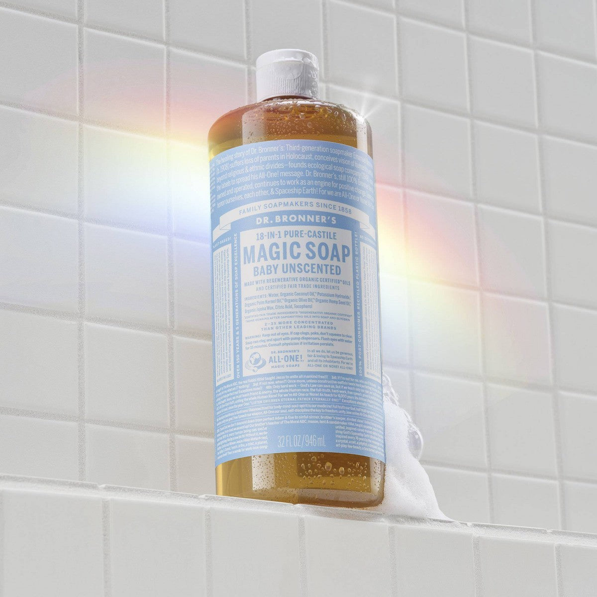 Unscented Castile Liquid Soap for Sensitive Skin 32 fl oz - Baby & Family