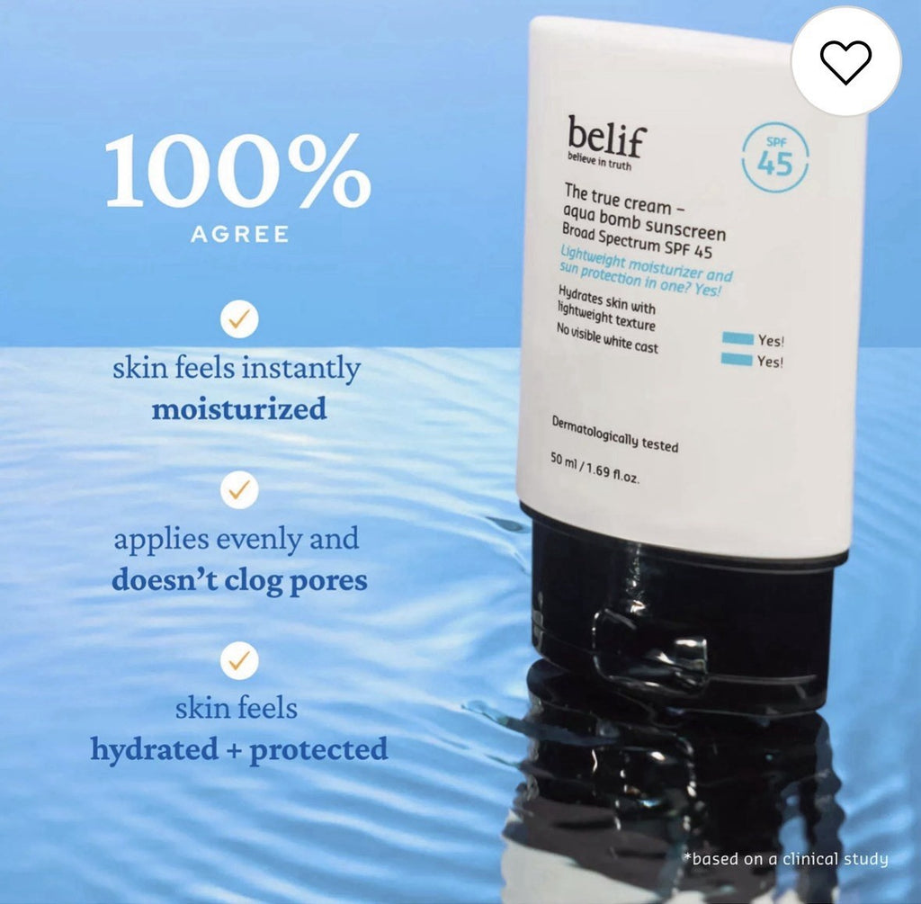 Travel Size Hydrating Sunscreen SPF 45 - 2 Pack Aqua Bomb