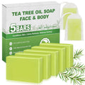 Antifungal Soap 5 Pack with Tea Tree & Eucalyptus - Deep Cleansing Body & Face Bar