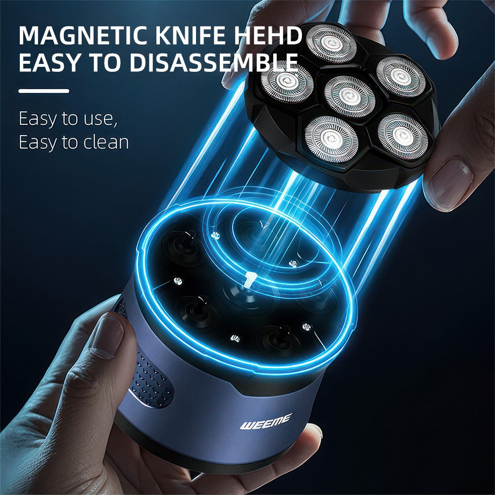 Cordless 5D Head Shaver Men’s Electric Trimmer Wet Dry Rechargeable Razor