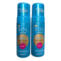 Self Tanner Mousse Deep Tan 2 Pack - Quick-Dry, No Transfer, Coconut Water