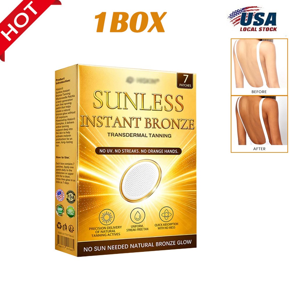 Natural Sunless Tanning Patches - Gradual Bronze Glow Enhancer - Multiple Pack Sizes