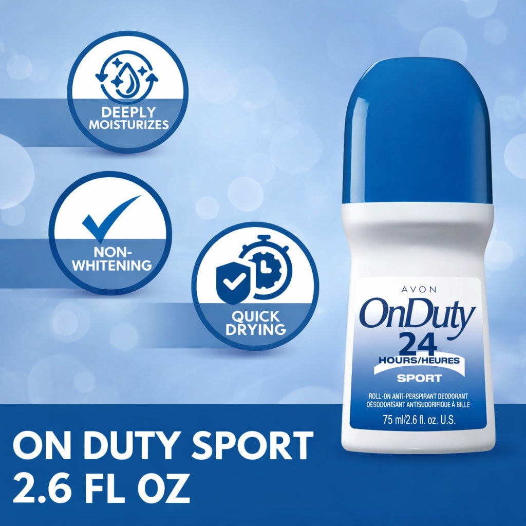 Sport Deodorant 24HR Roll-On Antiperspirant - Pack of 20