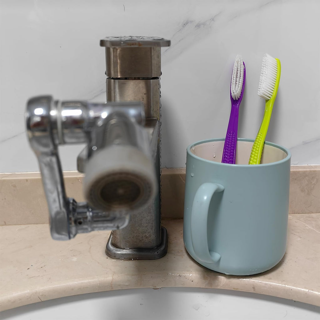 Extra Large Hard Bristle Toothbrush Set - Deep Cleaning, 4 Pack
