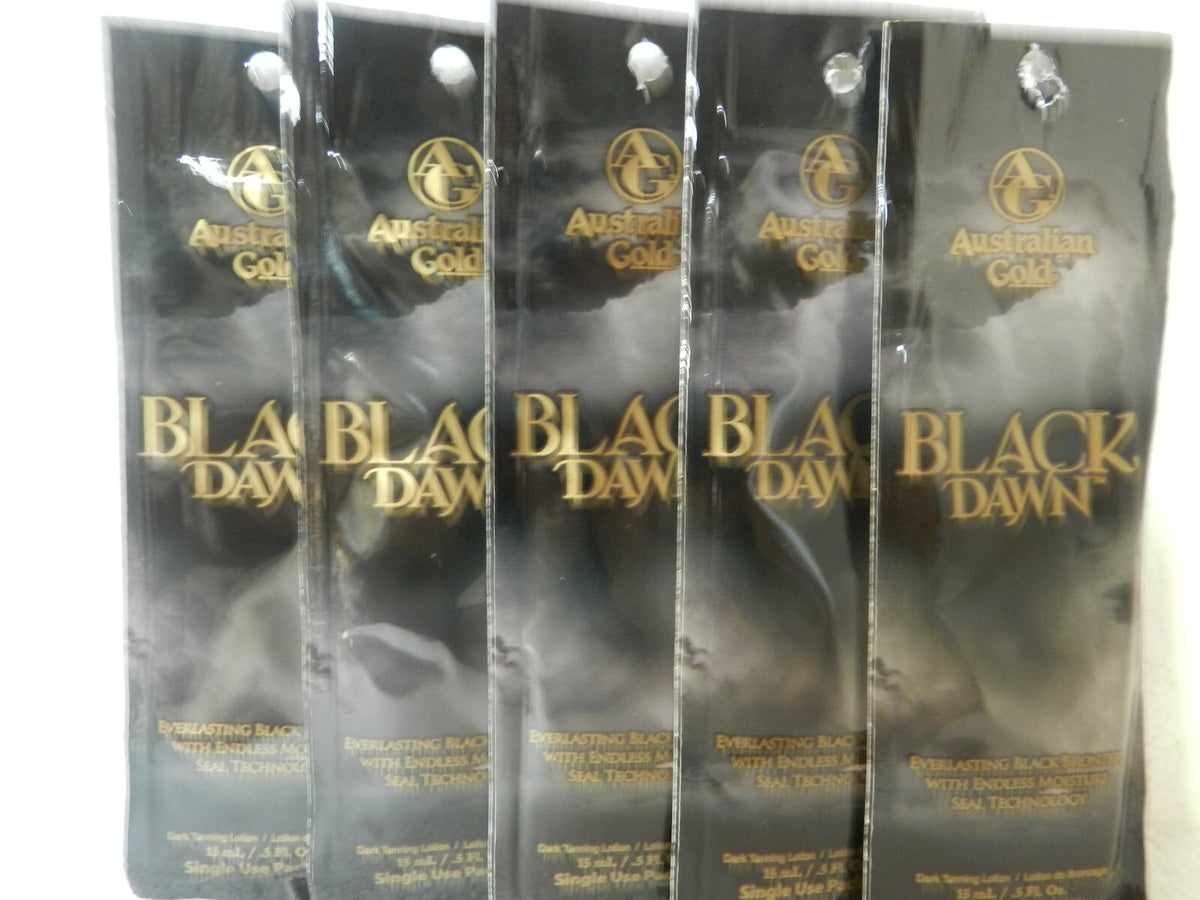 Black Bronzer Tanning Lotion Packets - Endless Moisture Seal, 5 Pack