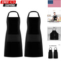 Professional Hair Stylist Apron with 2 Pockets - Heavy-Duty & Washable