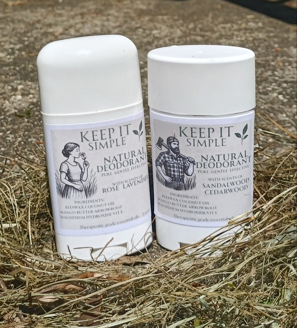 Natural Deodorant - Non-Toxic, Aluminum & Baking Soda Free, Essential Oil Blend