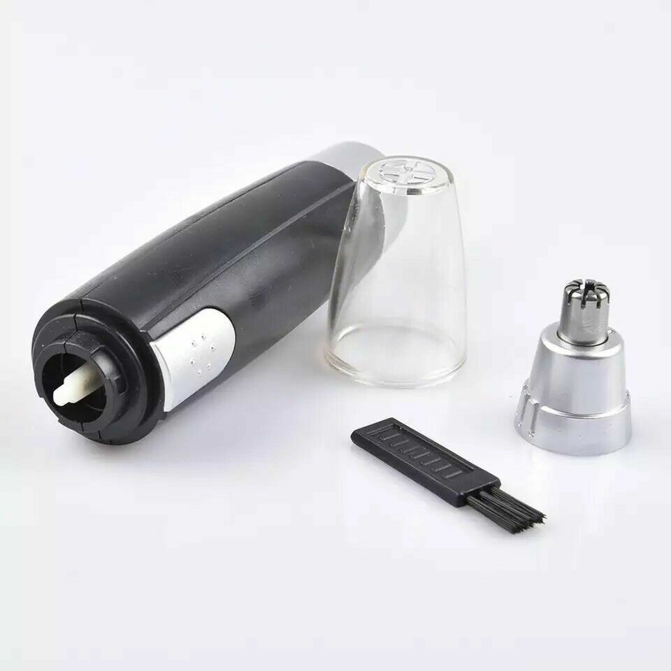 Electric Nose Ear Hair Trimmer and Eyebrow Shaver Groomer - Compact Personal Grooming Tool