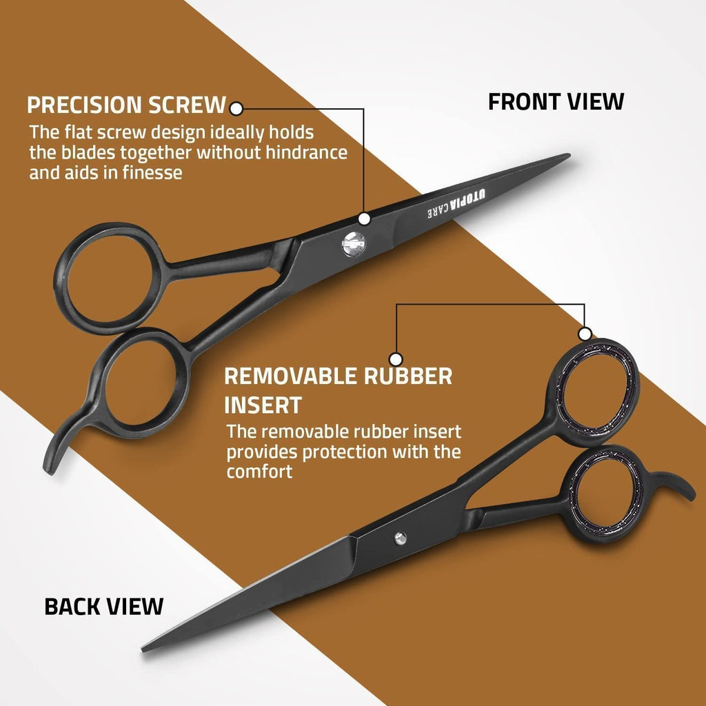 Professional Hair Cutting Scissors Stainless Steel Salon Shears 6.5 Inch