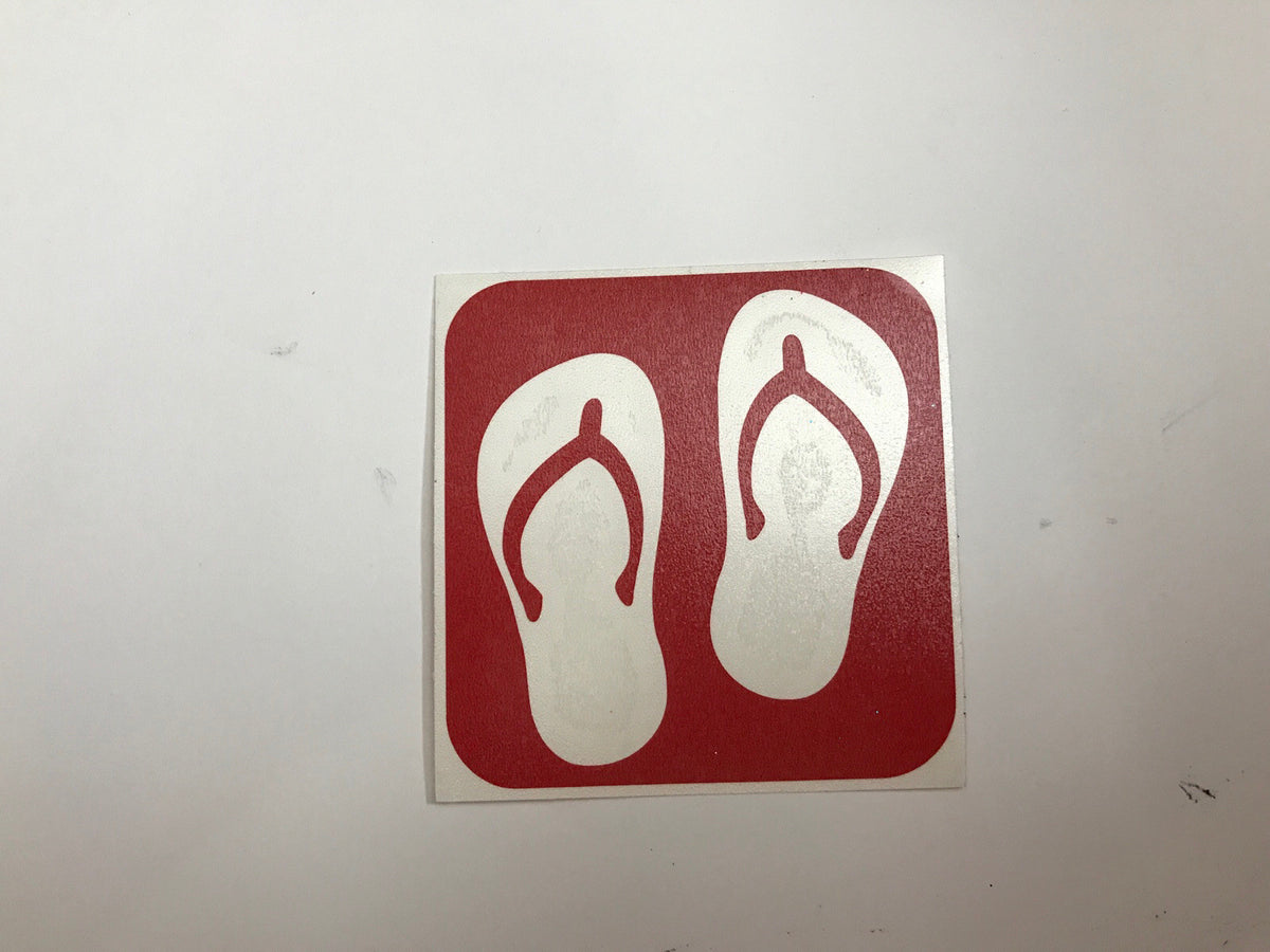 Beach Sandals Glitter Tattoo Stencil Pack