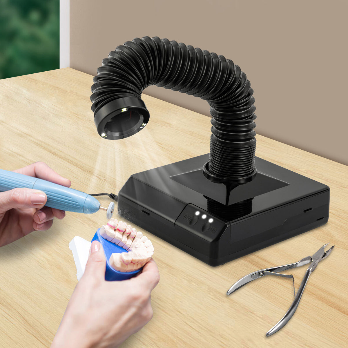 Vacuum Dust Collector for Nail Art & Dental Dust Removal 60W