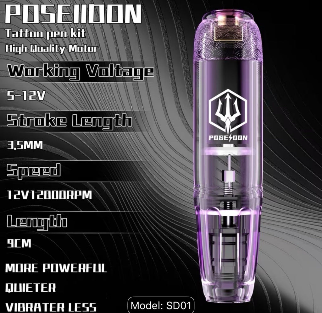 Wireless Tattoo Pen Machine 3.5mm Stroke, 5-12V - SD01