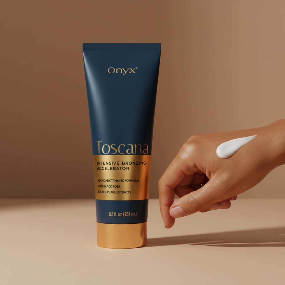 Onyx Toscana Tanning Lotion Accelerator with Bronzers - Dark Tan 8.5 fl oz