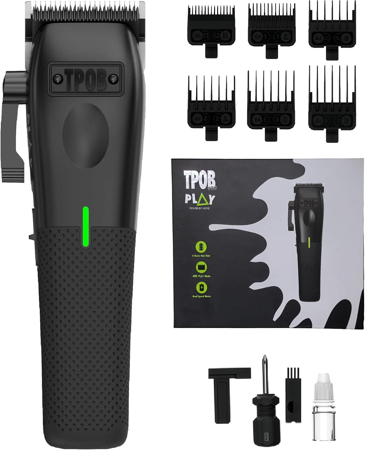 Professional Hair Clippers for Men 7500 RPM Quiet Motor with Rubber Grip