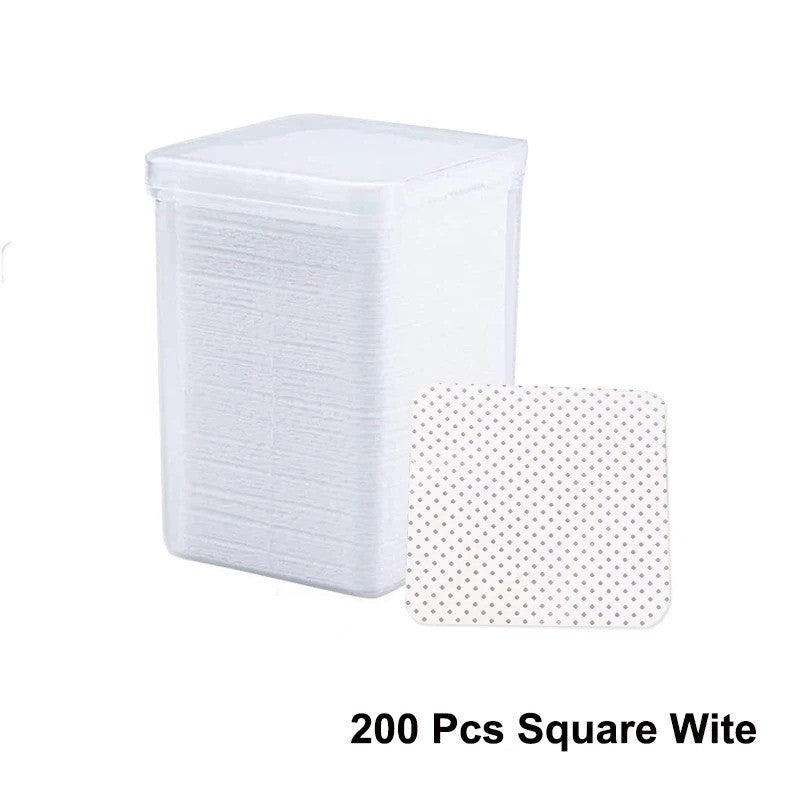 Lint-Free Nail Wipes 200 Sheets for Gel Polish Removal & Manicure Prep