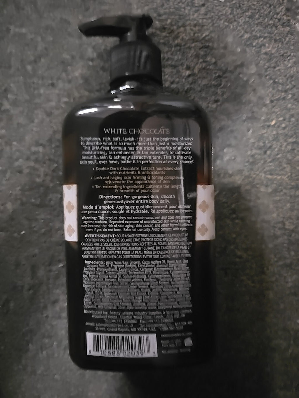 Brown Sugar White Chocolate Moisturizer Lotion for Dark Tans - 18 Fl Oz