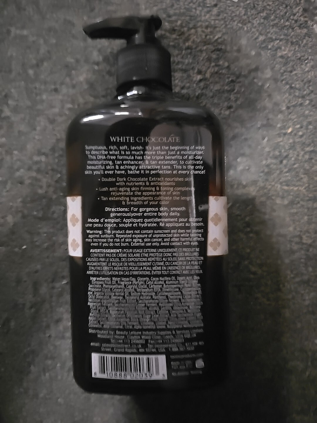 Brown Sugar White Chocolate Moisturizer Lotion for Dark Tans - 18 Fl Oz
