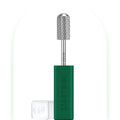 Nail Drill Bit Coarse Round Top Large Barrel for Gel, Acrylic, Calluses - Silver