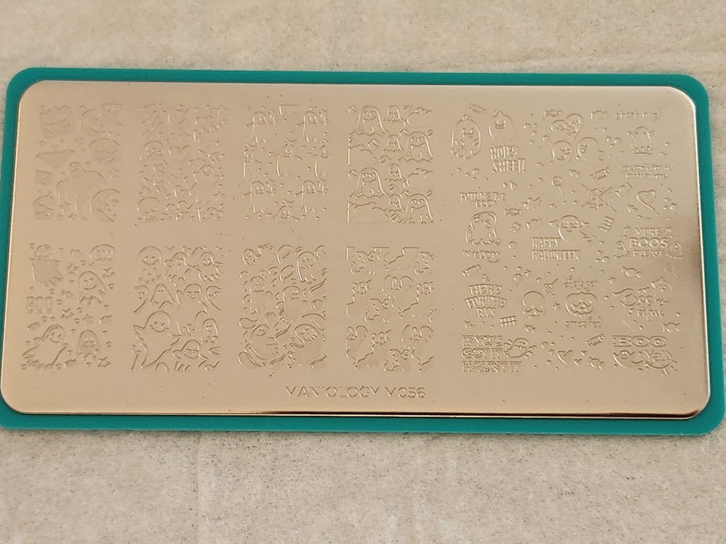 Maniology Halloween Ghosts Nail Stamping Plate M056 for Nail Art