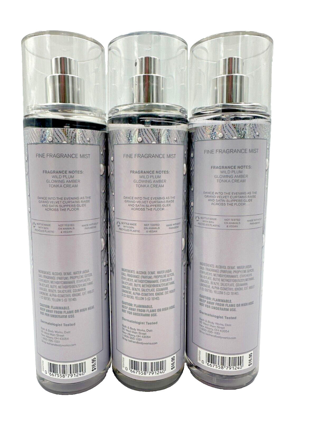Bath & Body Works Ballet Nights Fragrance Mist Set - 3 x 8 oz Bottles