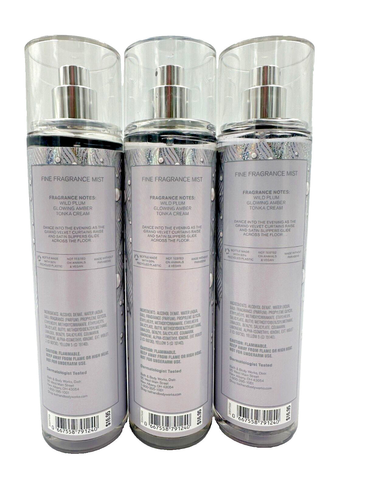 Bath & Body Works Ballet Nights Fragrance Mist Set - 3 x 8 oz Bottles