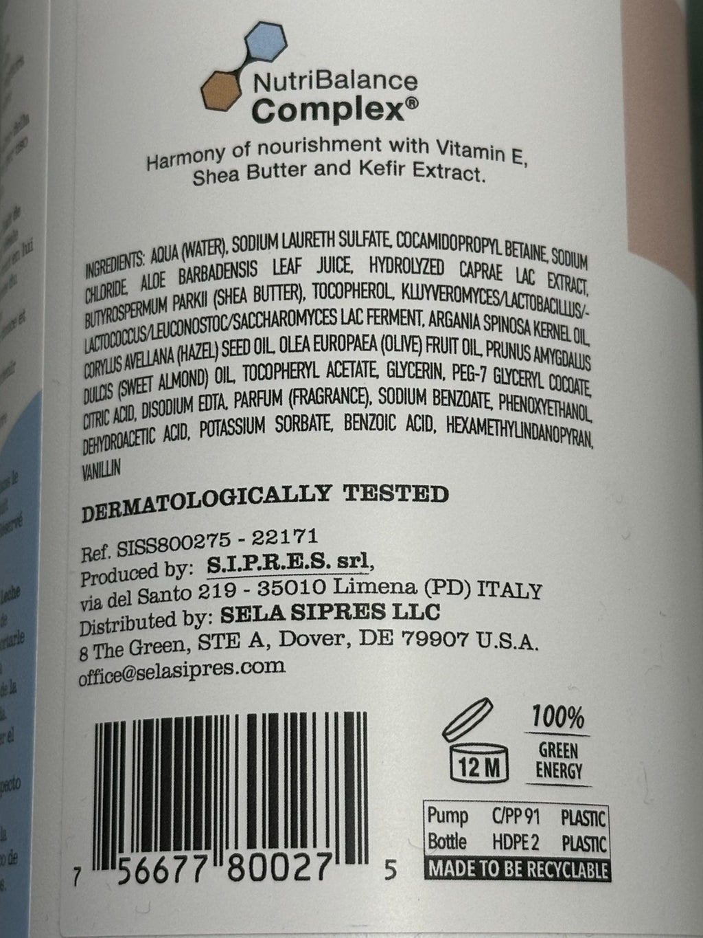 2-Pack Nourishing Goat's Milk Body Wash with Aloe Vera - Made in Italy