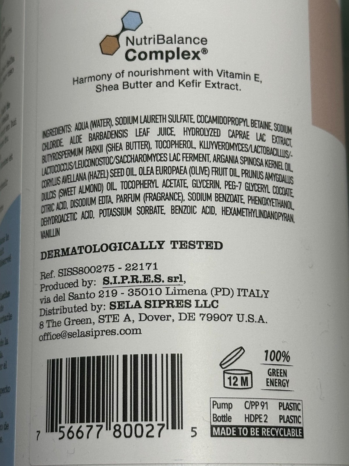 2-Pack Nourishing Goat's Milk Body Wash with Aloe Vera - Made in Italy