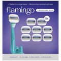 Harry's Flamingo Moisture Plus Razor Set with 9 Cartridges & Handle