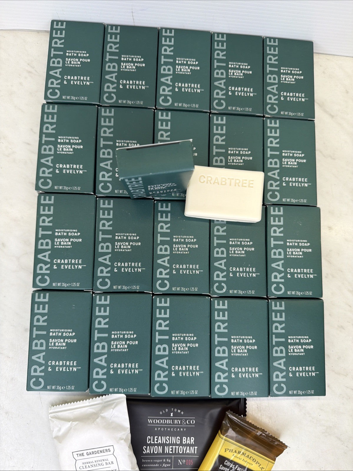 Moisturizing Bath Soap 20 Bars - Gentle Hydrating Cleansing