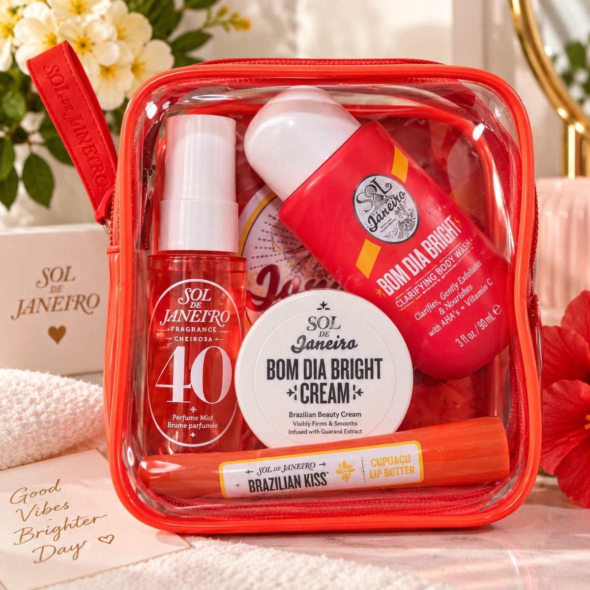 Travel Body Care Set with Body Wash, Mist & Cream - Cheirosa 40 Fragrance