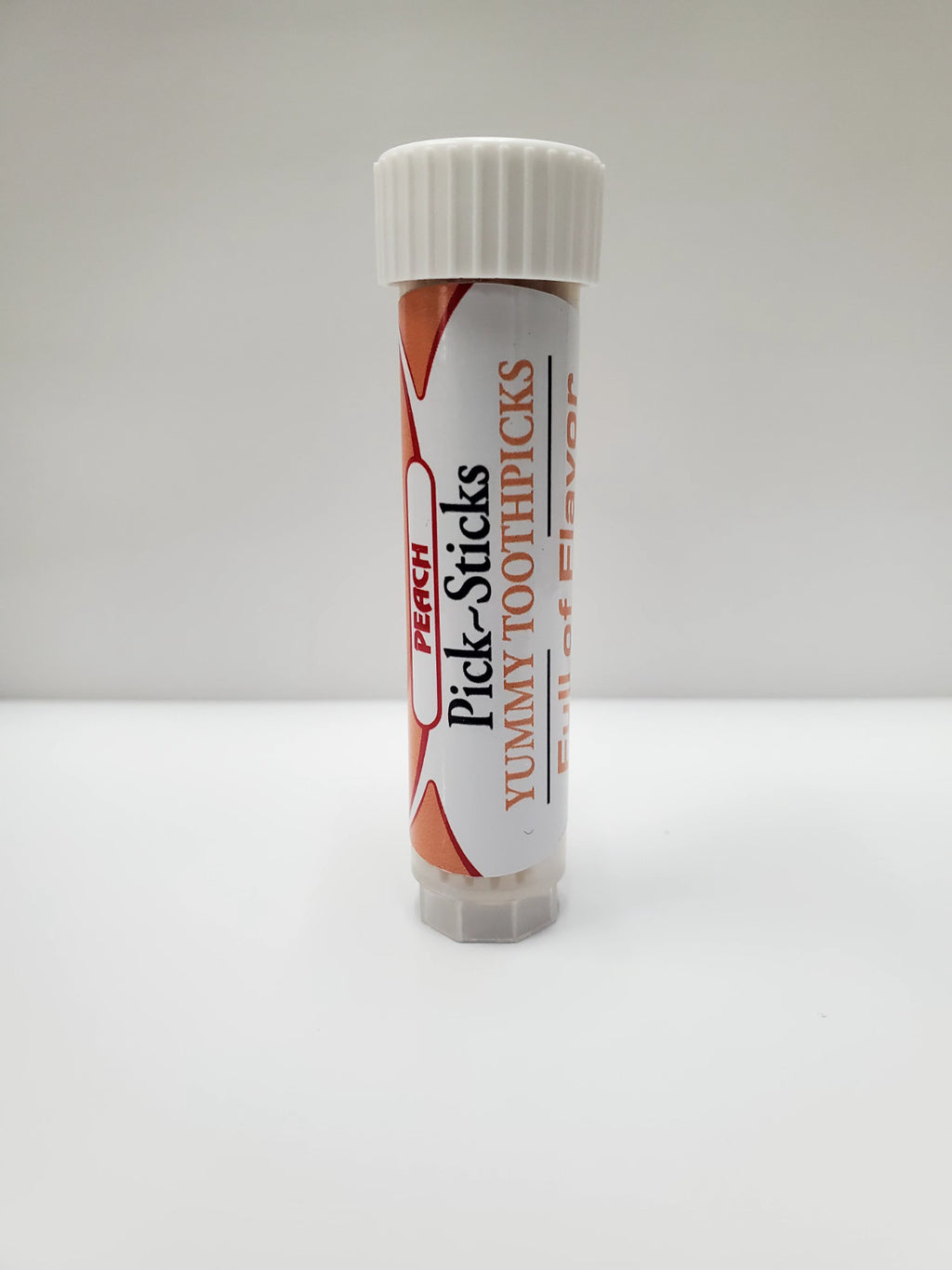 Peach Flavored Toothpicks - Long-Lasting Fresh Breath & Snack